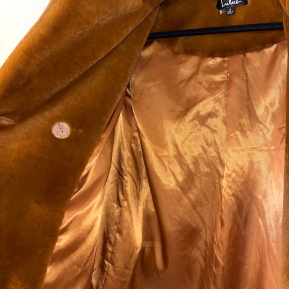 Lulus BROWN FAUX FUR COAT - Picture 4 of 7